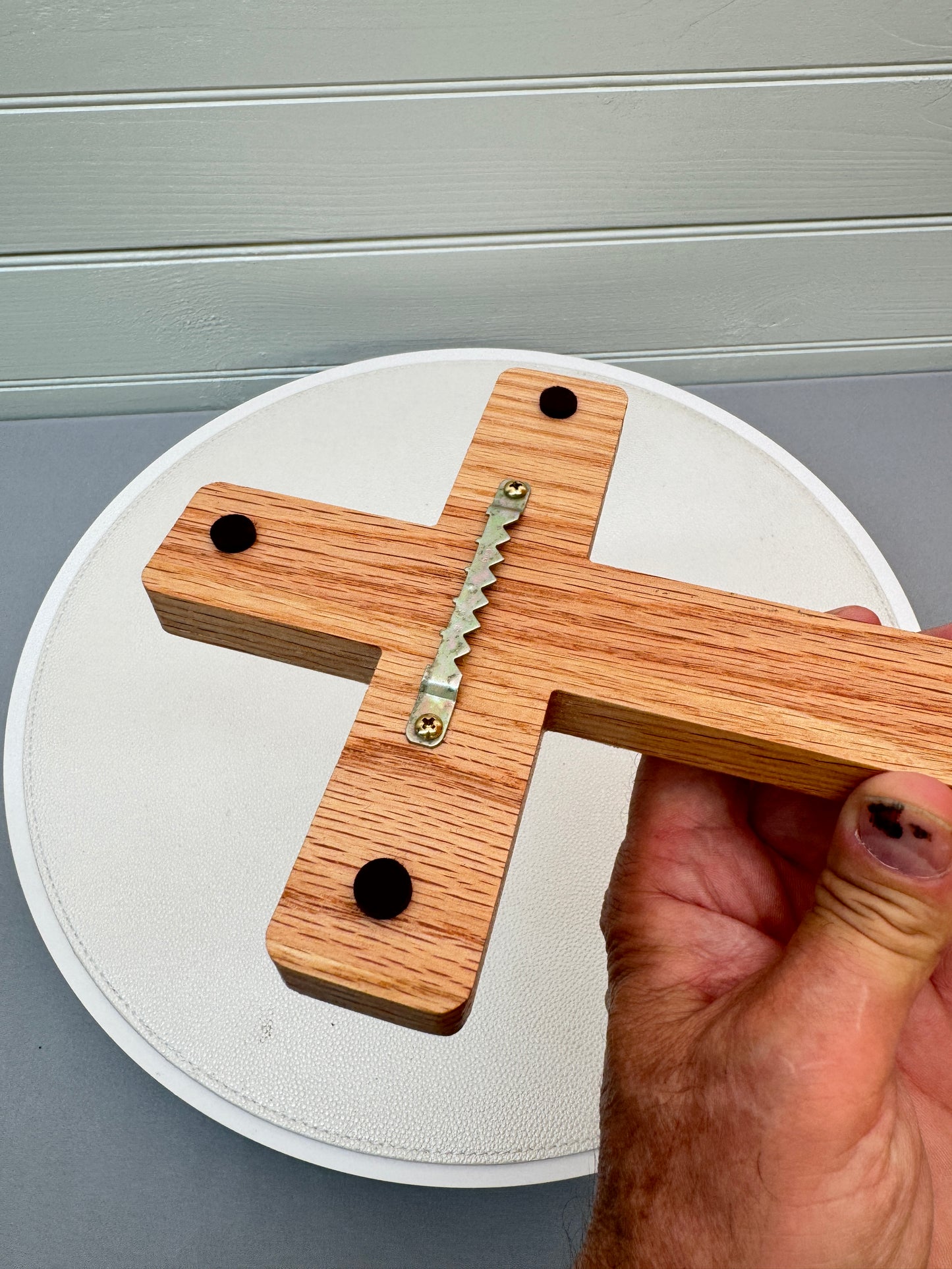 Natural Oak Cross for wall