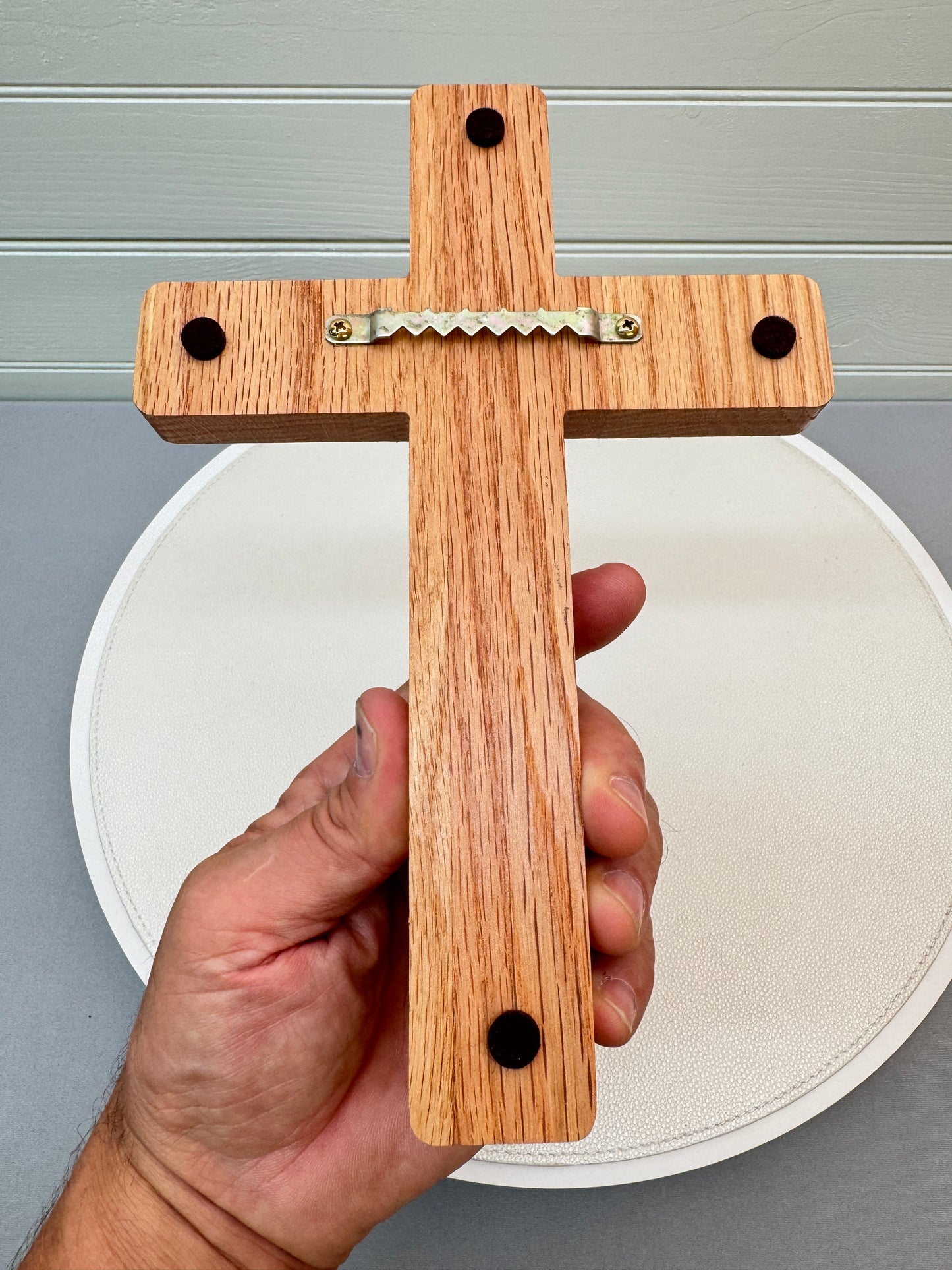 Natural Oak Cross for wall