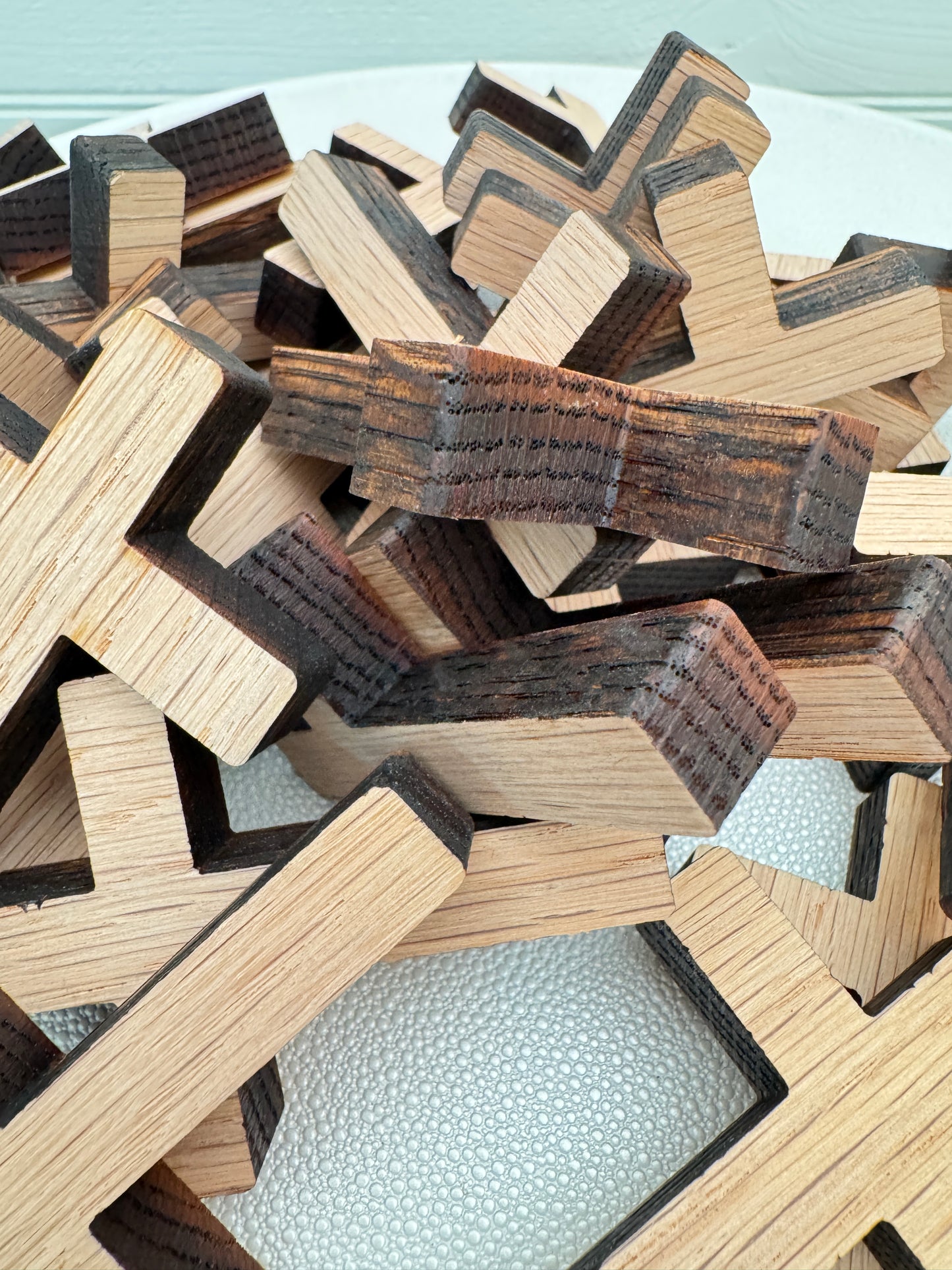 Small Red Oak Crosses - lot of 36