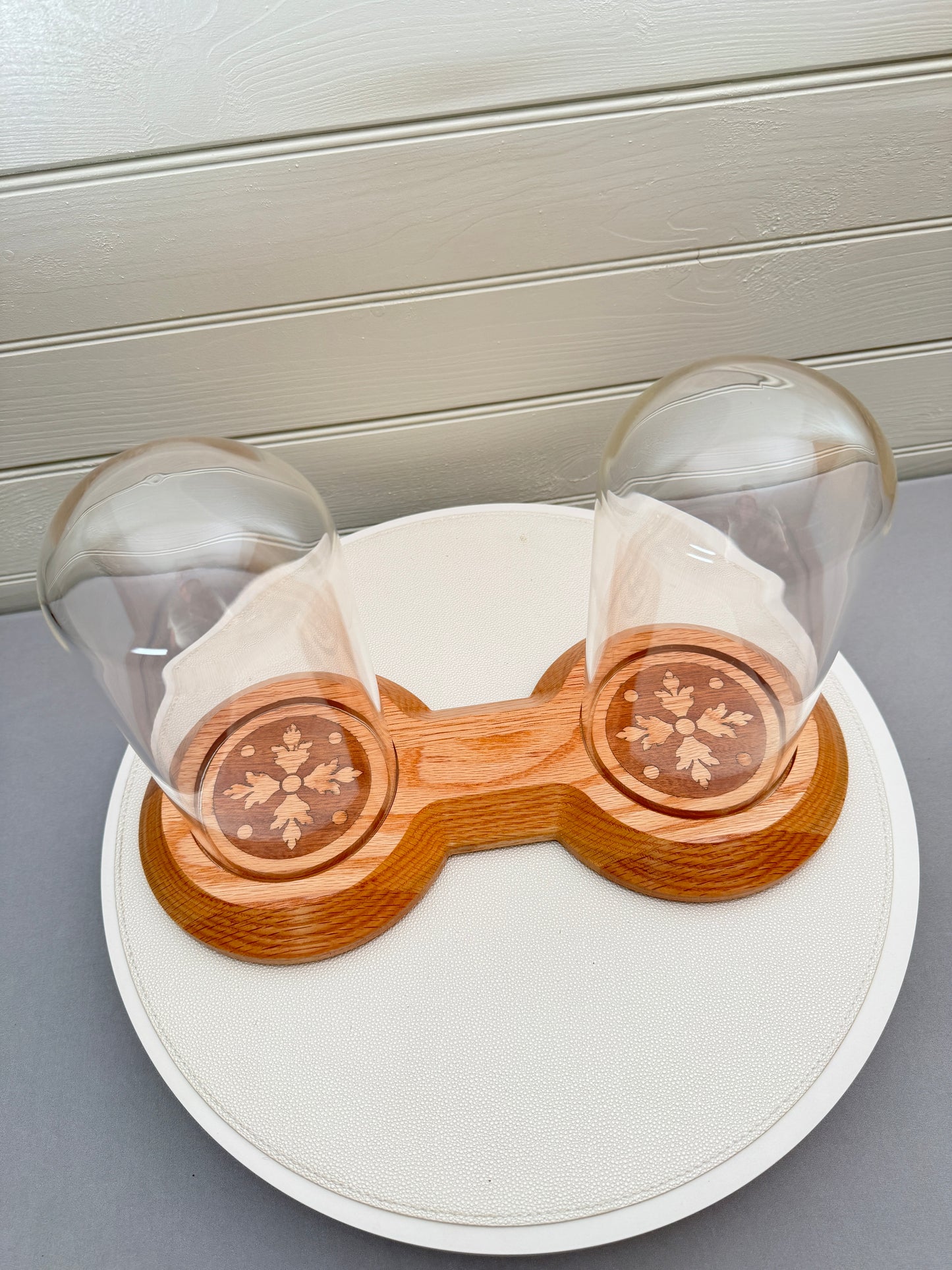 Large Showcase Display with 2 glass domes
