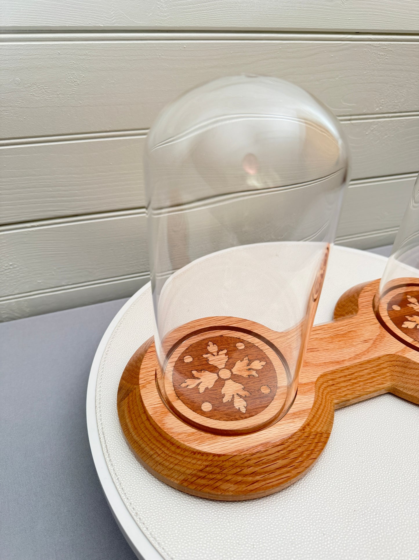 Large Showcase Display with 2 glass domes