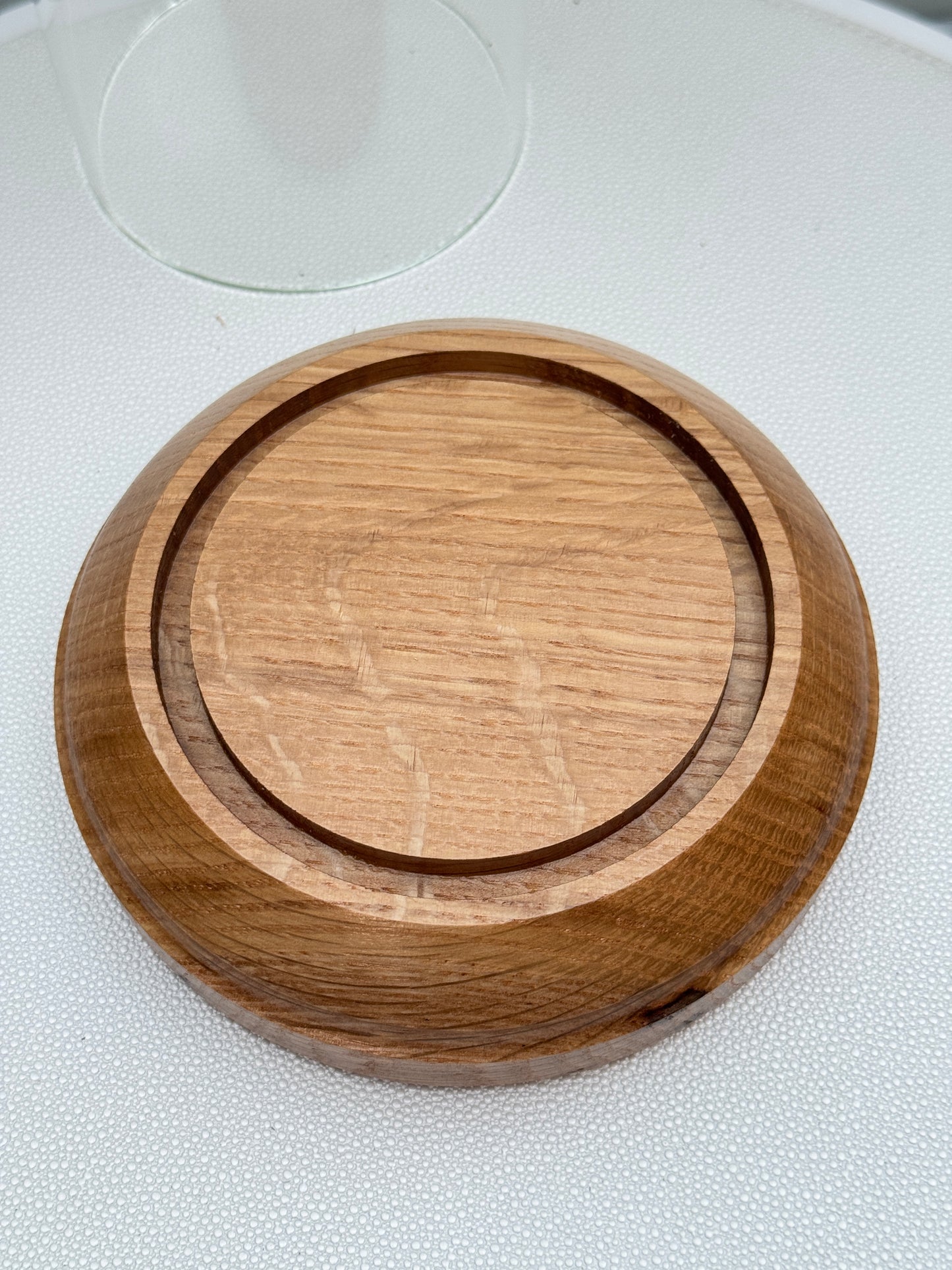 Oak Showcase Display with Glass Dome