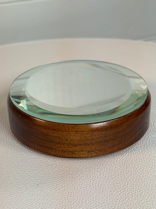 Mirrored Stand for figurines or gems.