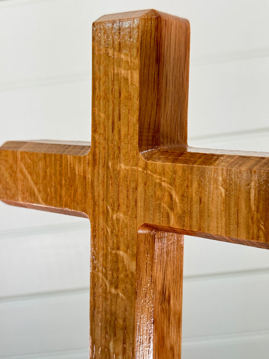 Figured Oak Cross