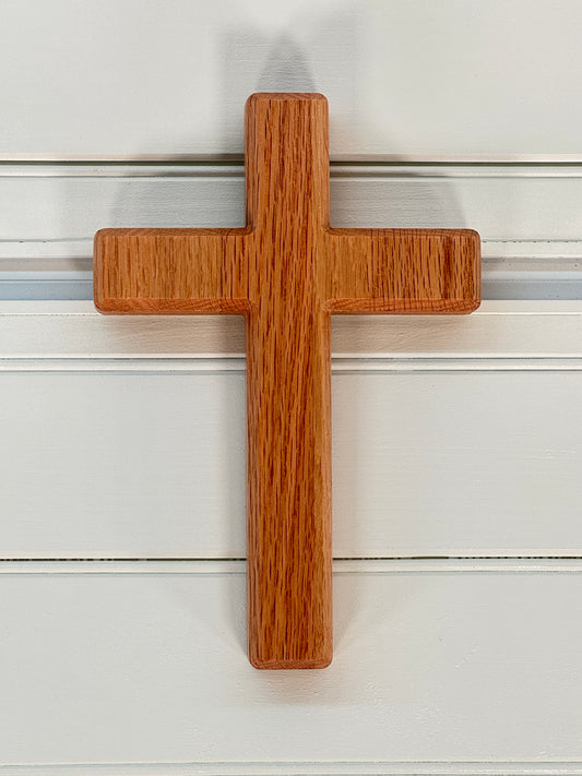 Natural Oak Cross for wall