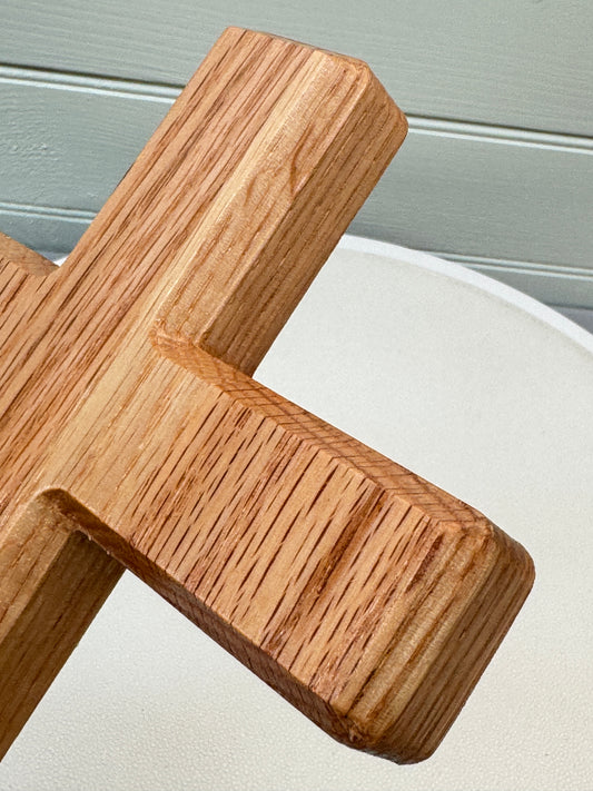 Natural Oak Cross for wall