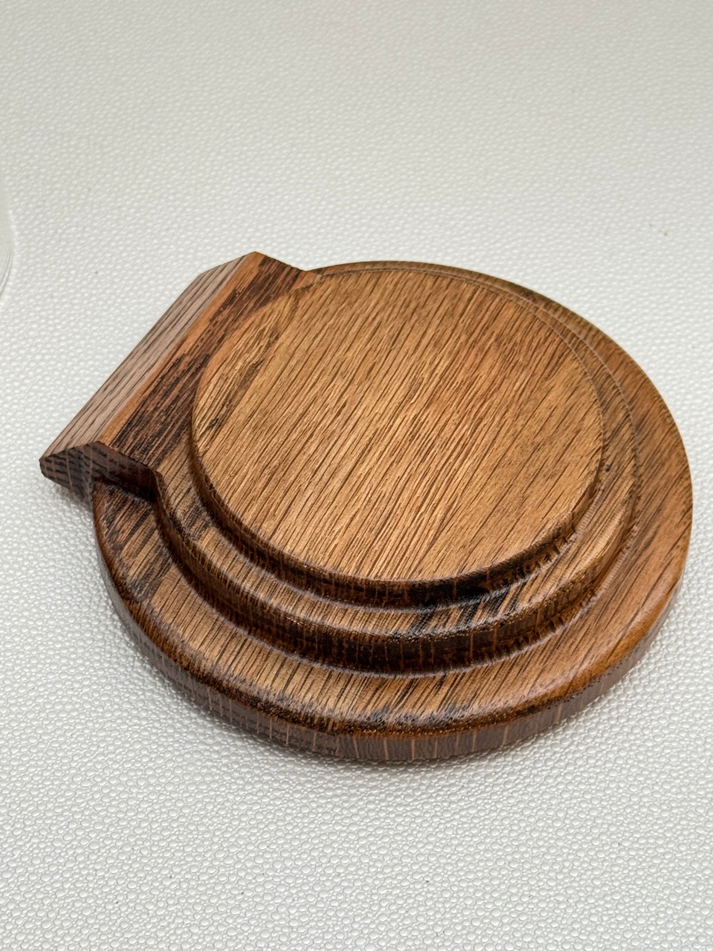 Oak Display with Glass Dome