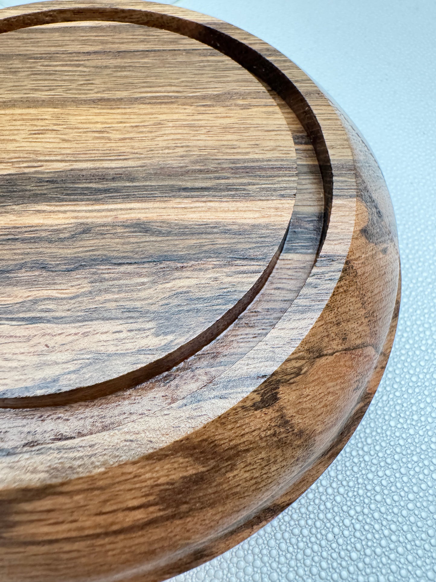 Oak Showcase Display with Glass Dome